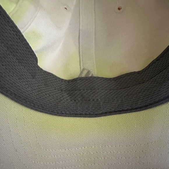 Adidas Color Wash Cap Hat Lime Green White Gray Womens - Picture 9 of 11